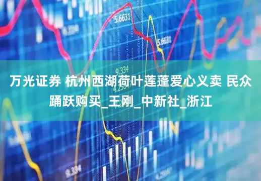 万光证券 杭州西湖荷叶莲蓬爱心义卖 民众踊跃购买_王刚_中新社_浙江