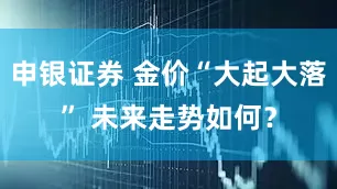 申银证券 金价“大起大落” 未来走势如何？